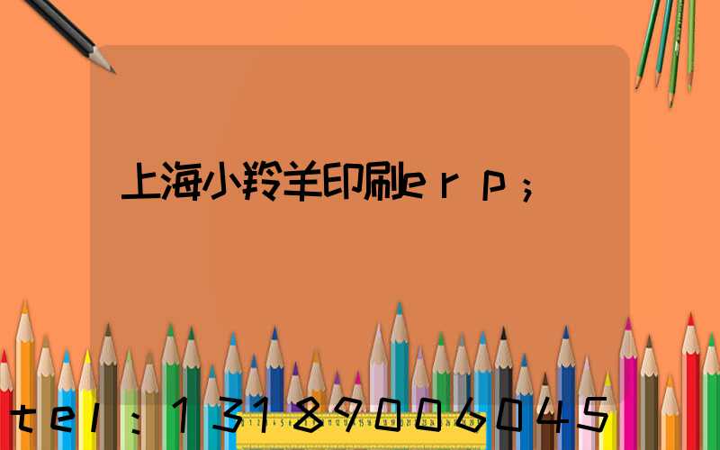 上海小羚羊印刷erp