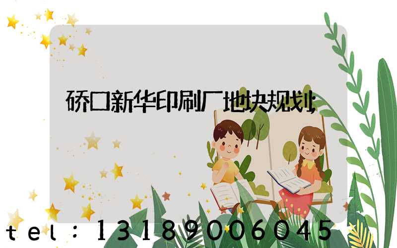 硚口新华印刷厂地块规划